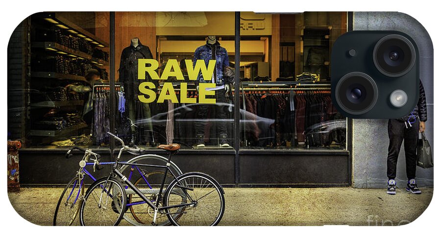 Bicycle iPhone Case featuring the photograph Raw Sale Bicycles by Craig J Satterlee