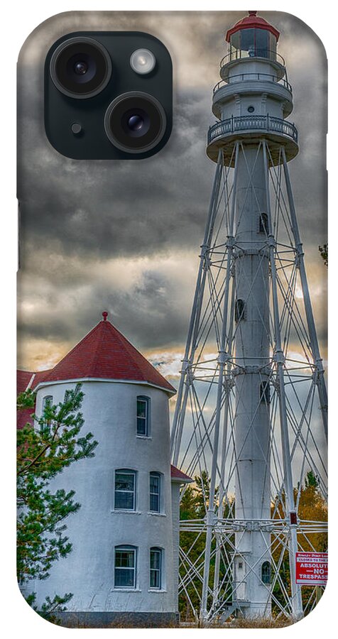 Wisconsin iPhone Case featuring the photograph Rawley Point Light by Paul Freidlund