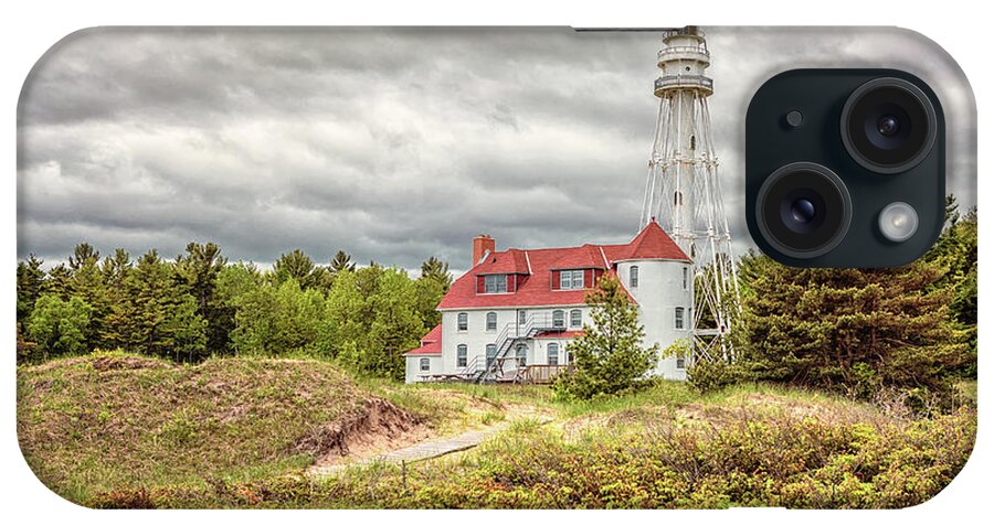 Lighthouse iPhone Case featuring the photograph Rawley Point Lighthouse by Susan Rissi Tregoning