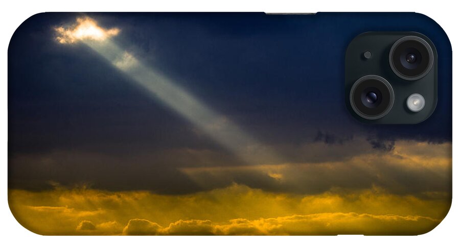 Ray Of Light Nir Ben-yosef Xnir Sky And Cloud Israel iPhone Case featuring the photograph Ray Of light by Nir Ben-Yosef