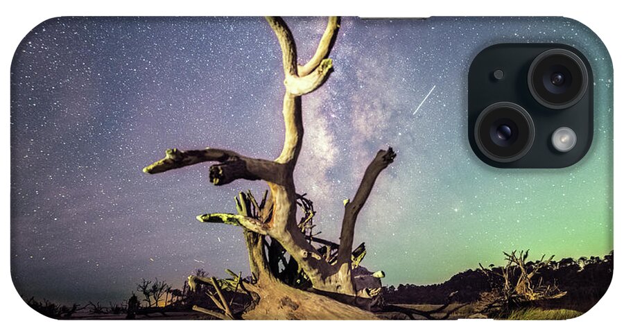 Milky Way iPhone Case featuring the photograph Reaching for the Galaxy by Robert Loe