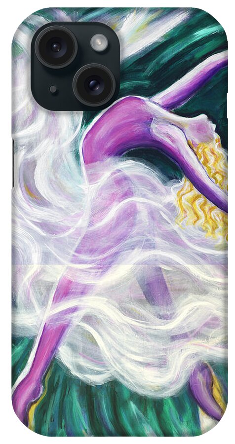 Ballet Dancer iPhone Case featuring the painting Reaching Out by Anya Heller