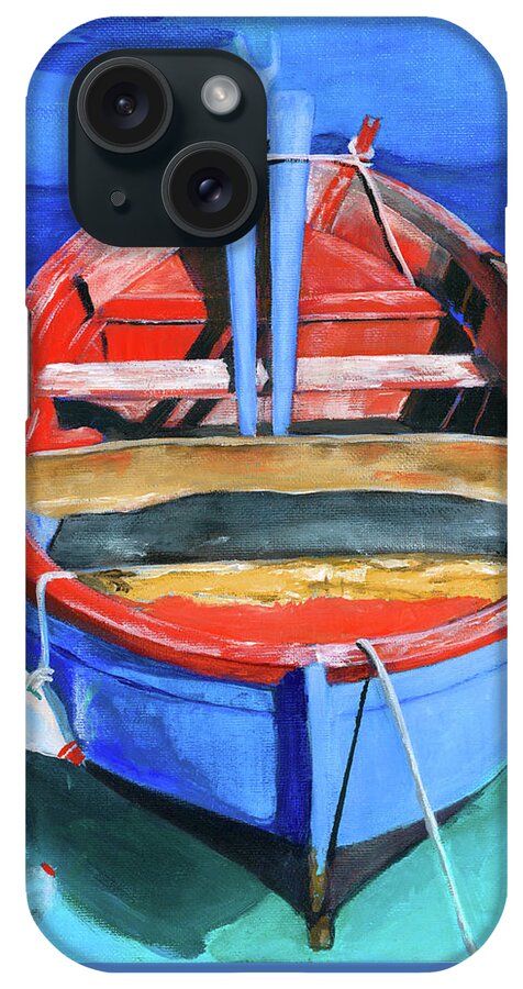 Boat iPhone Case featuring the painting Ready by Debbie Brown