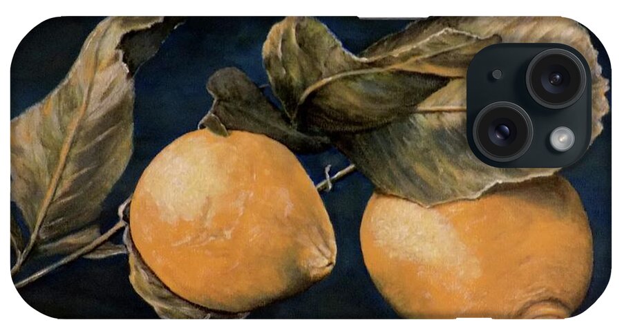 Lemons iPhone Case featuring the painting Ready for Picking by Judy Kirouac