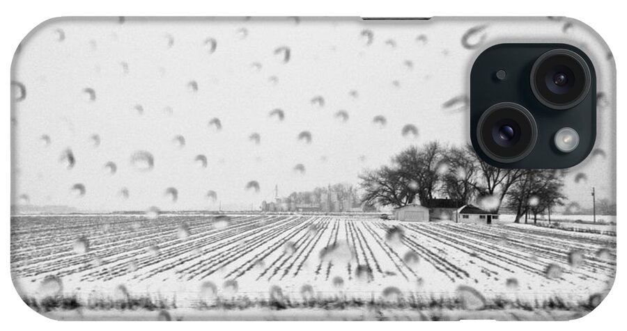 Winter iPhone Case featuring the photograph Rain and snow by Elisabeth Derichs