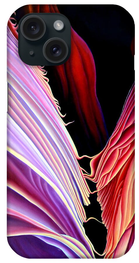 Antalope Canyon iPhone Case featuring the painting Rebirth by Anni Adkins