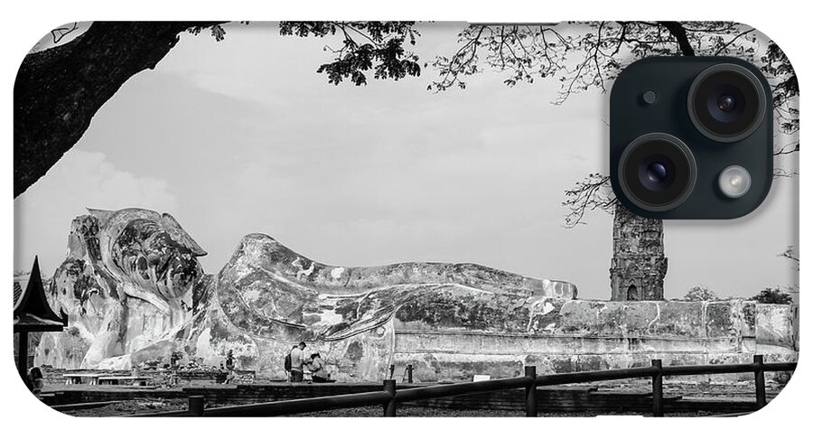 Buddha iPhone Case featuring the photograph Reclining Buddha, Ayutthaya, Thailand by Aashish Vaidya