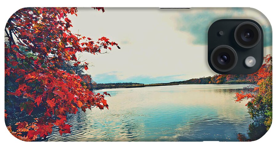 Featured iPhone Case featuring the photograph Wertheim Red Autumn Lake by Stacie Siemsen