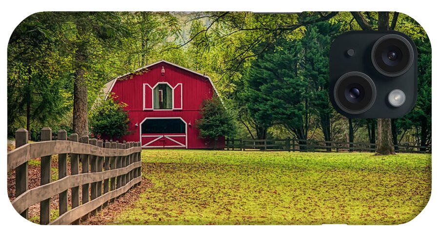 Barn iPhone Case featuring the photograph Red Barn 2 by Mick Burkey