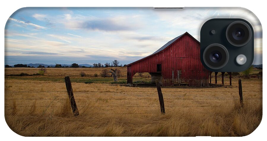 Old Barn iPhone Case featuring the photograph Red Barn in California by Kathleen Scanlan