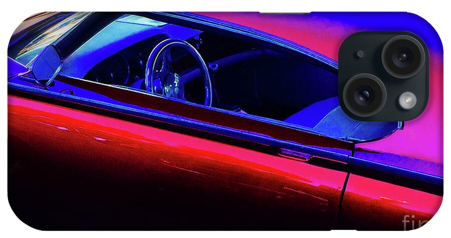 Car Print iPhone Case featuring the photograph Red Blue Car by Joseph J Stevens
