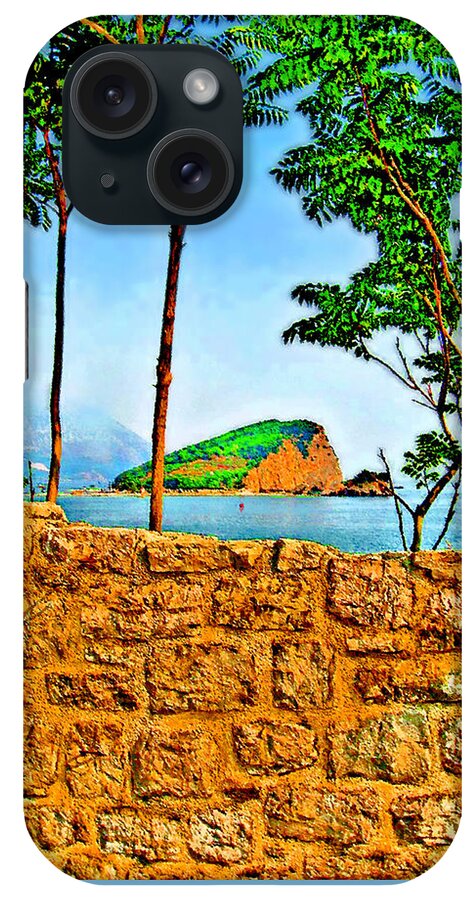 Budva iPhone Case featuring the photograph Red buoy. White flag. by Andy i Za