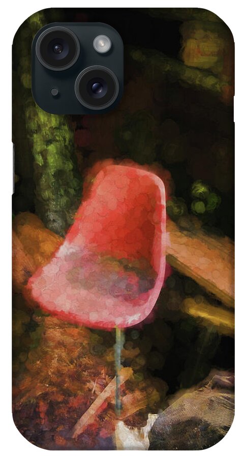 East Dover Vermont iPhone Case featuring the photograph Red Chair by Tom Singleton