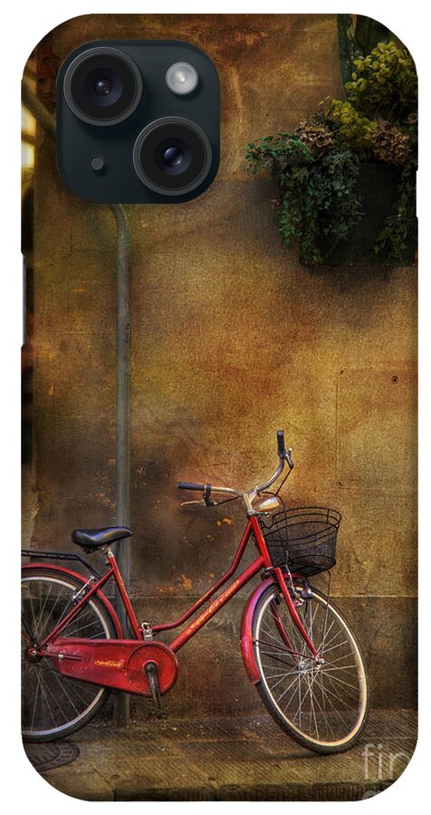 Bicycle iPhone Case featuring the photograph Red Crown Bicycle by Craig J Satterlee