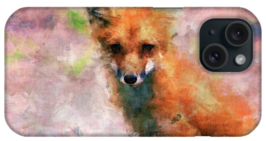 Fox iPhone Case featuring the digital art Red Fox by Claire Bull