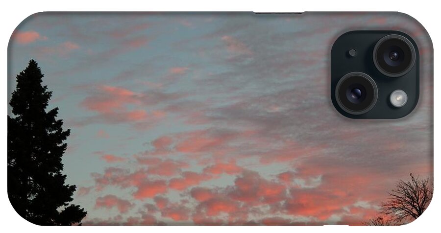 Morning iPhone Case featuring the photograph Red Morning Cloud 2 by Yumi Johnson
