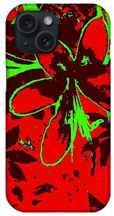 Red Passionate Flower iPhone Case featuring the photograph Red Passionate Flower by Brenae Cochran
