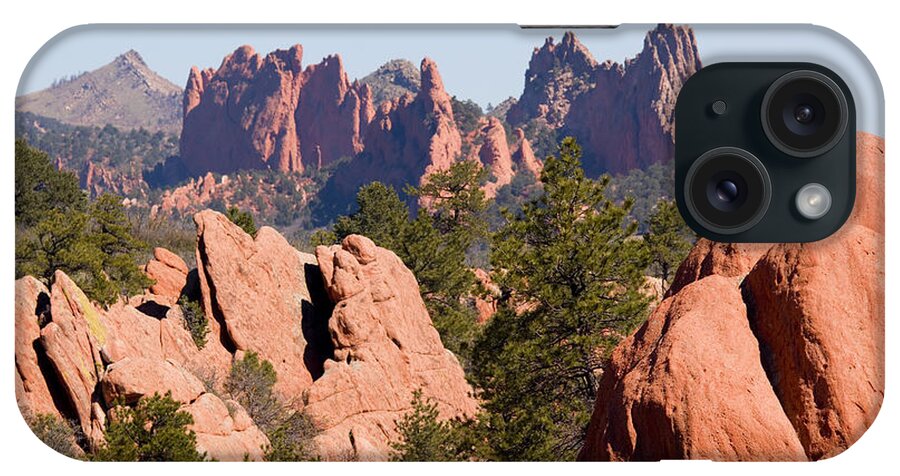 Garden Of The Gods iPhone Case featuring the photograph Red Rock Canyon Open Space Park and Garden of the Gods by Steven Krull