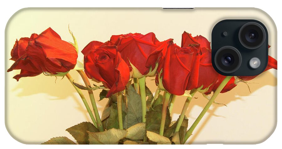 Red iPhone Case featuring the photograph Red Rose Portrait by Margie Avellino