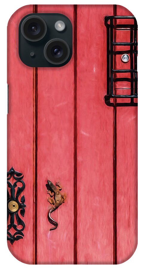 David Letts iPhone Case featuring the photograph Red Speakeasy Door by David Letts