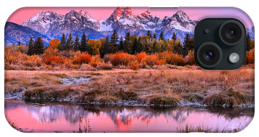 Grand Teton iPhone Case featuring the photograph Red Tip On The Grand by Adam Jewell