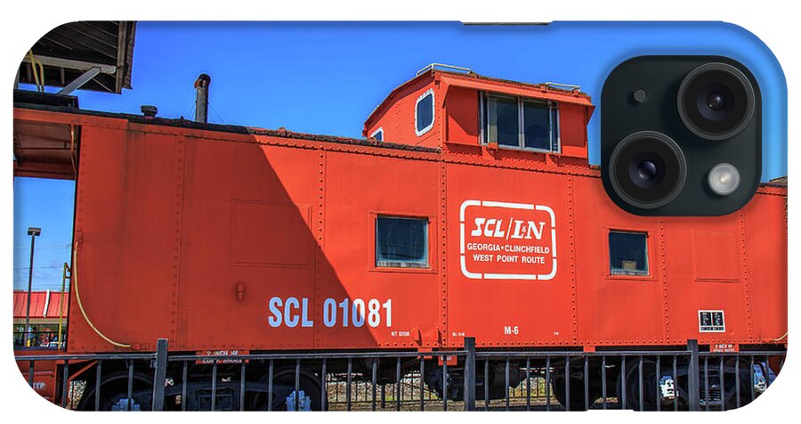 Train iPhone Case featuring the photograph Red Vintage Caboose by Doug Camara