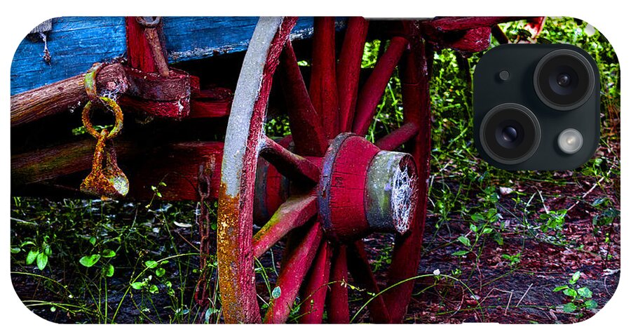 Wagon iPhone Case featuring the photograph Red Wheel by Christopher Holmes
