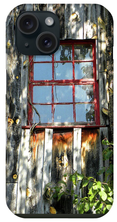 Red Window iPhone Case featuring the photograph The Red Window by Sandi OReilly