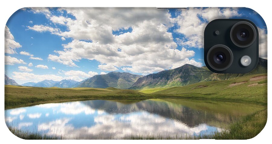 Waterton Lake National Park iPhone Case featuring the photograph Reflecting on the Past by Allan Van Gasbeck