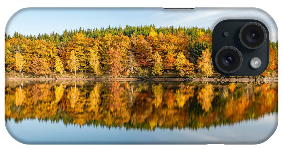Reflection iPhone Case featuring the photograph Reflection of autumn by Andreas Levi