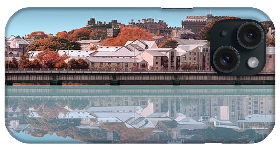 Lancaster iPhone Case featuring the digital art Reflection River Lune - Deep Blue by Joe Tamassy