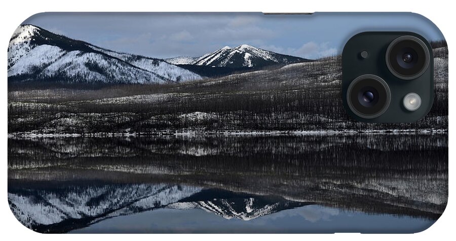Lake iPhone Case featuring the photograph Reflections on Lake McDonald 3 by Whispering Peaks Photography