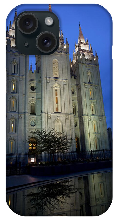 Reflective Temple iPhone Case featuring the photograph Reflective Temple by Chad Dutson