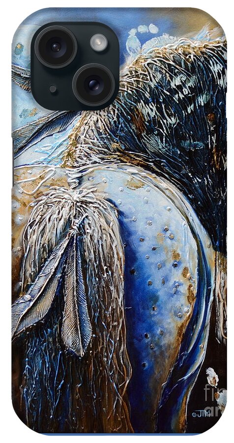 Horse iPhone Case featuring the painting Release of Inner Spirit by Jonelle T McCoy