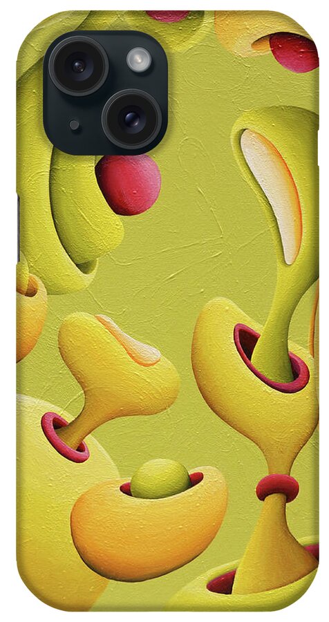 Abstract iPhone Case featuring the painting Renassansical Generation Jam by Amy Ferrari