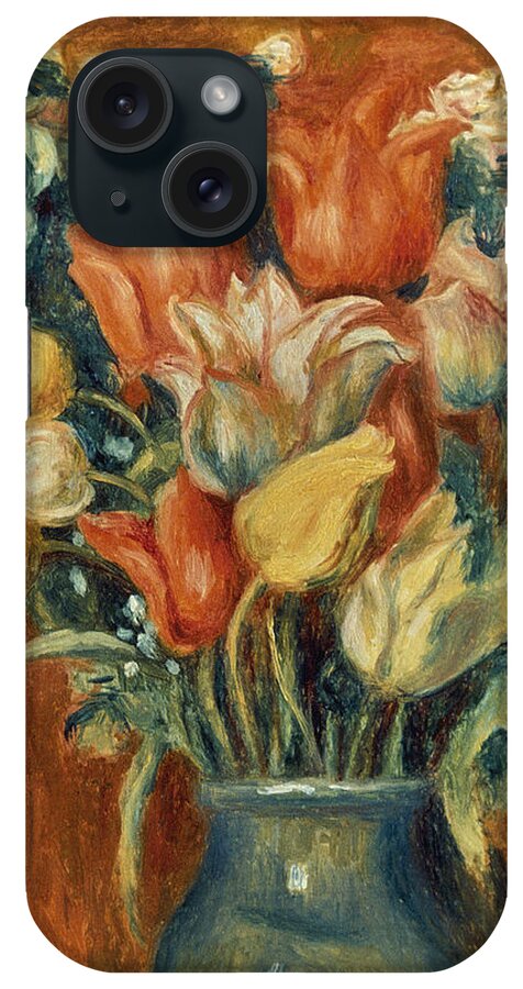 20th Century iPhone Case featuring the painting Bouquet Of Tulips by Renoir