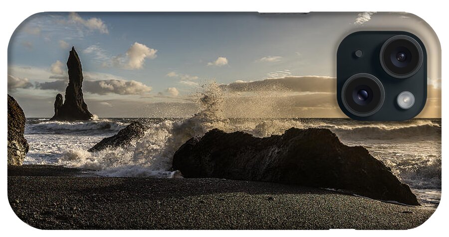 Crash iPhone Case featuring the photograph Reynisdrangar by James Billings