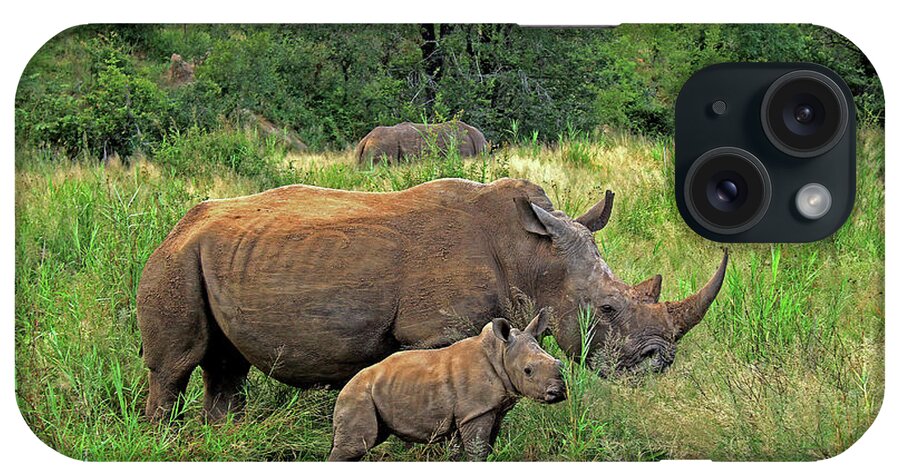Rhinoceros iPhone Case featuring the photograph Rhinoceros by Richard Krebs