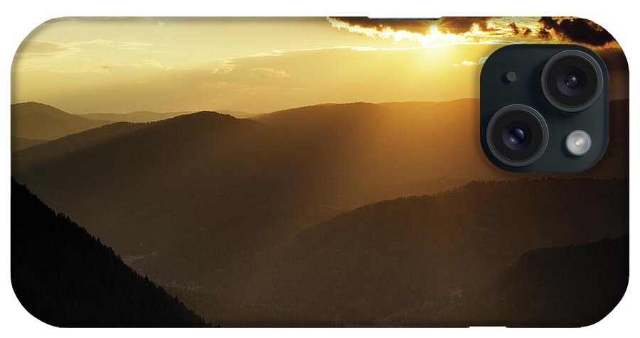 St. Ilia Peak iPhone Case featuring the photograph Rhodope Mountains Sunset by Steve Somerville