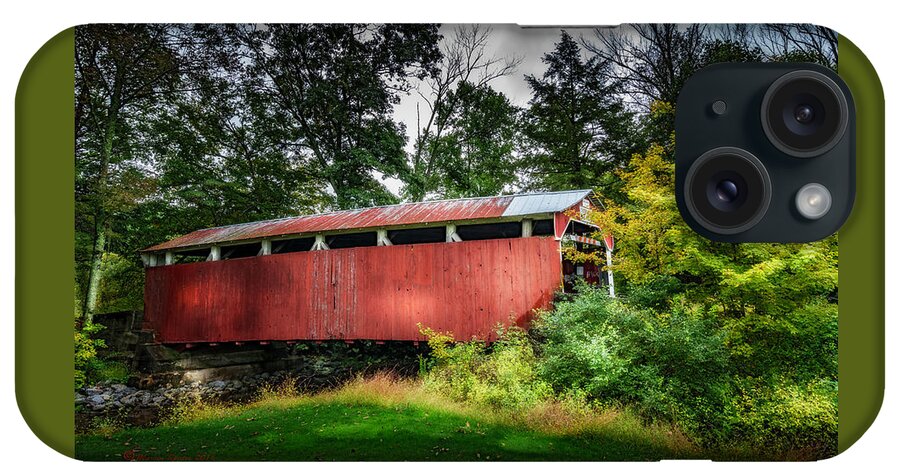 Bridge iPhone Case featuring the photograph Richards Covered Bridge by Marvin Spates