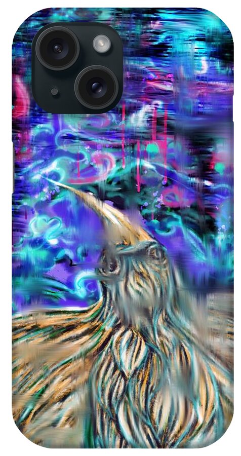 Bird iPhone Case featuring the digital art Richters Movement by Angela Weddle