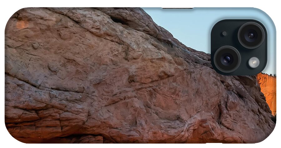 America iPhone Case featuring the photograph Right Panel 3 of 3 - Mesa Arch Panoramic Sunrise - Canyonlands National Park - Moab Utah by Gregory Ballos