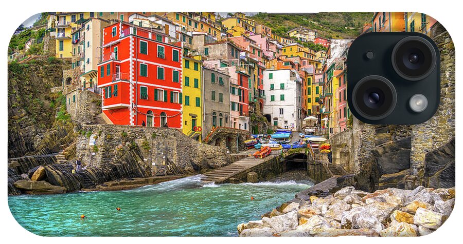 Manarola iPhone Case featuring the photograph Riomaggiore - Cinque Terre National Park - Liguria - Italy by Luciano Mortula