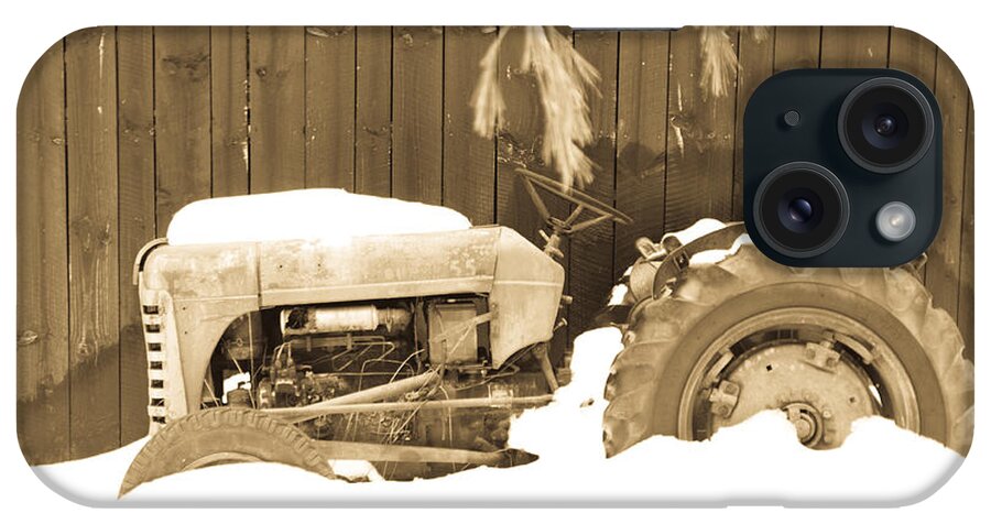 Tractor. Oliver iPhone Case featuring the photograph RIP Old Oliver Tractor by John Harmon