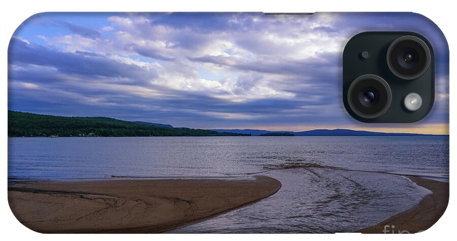 Rippled Inlet Near Sunset iPhone Case featuring the photograph Rippled Inlet Near Sunset by Rachel Cohen
