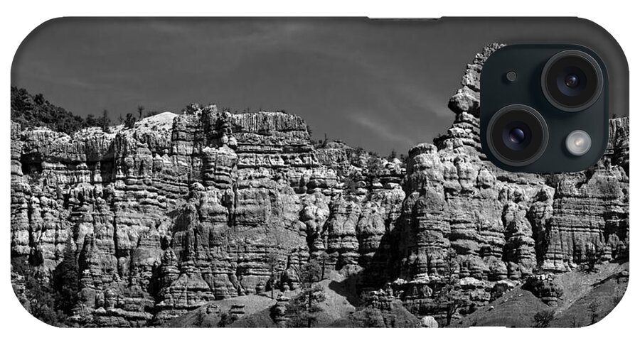 Canyon iPhone Case featuring the photograph Rippled Walls B-W by Christopher Holmes