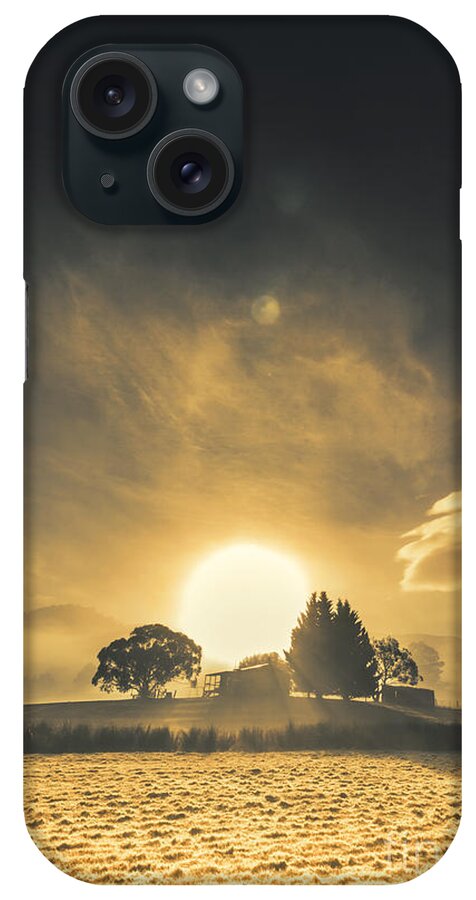 Farm iPhone Case featuring the photograph Rise and shine by Jorgo Photography