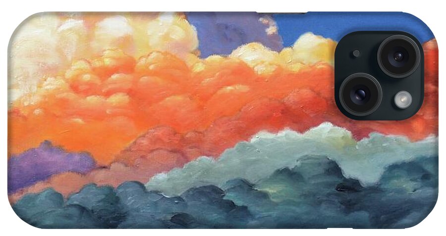 Clouds iPhone Case featuring the painting Rising High by Gary Coleman