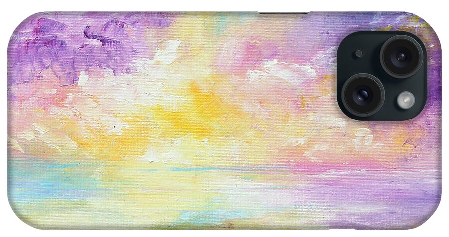 Sunrise iPhone Case featuring the painting Rising Joy by Meaghan Troup