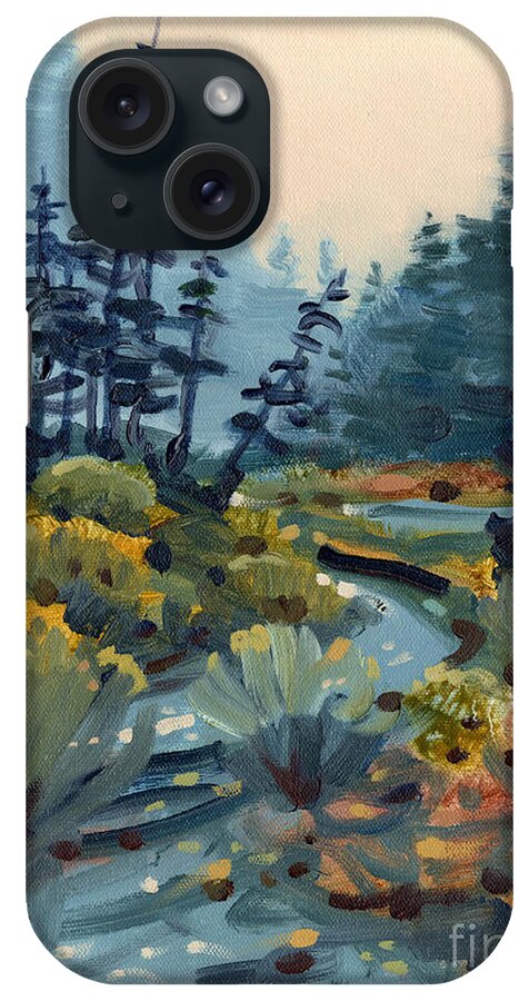 Russian River iPhone Case featuring the painting River Bend by Donald Maier
